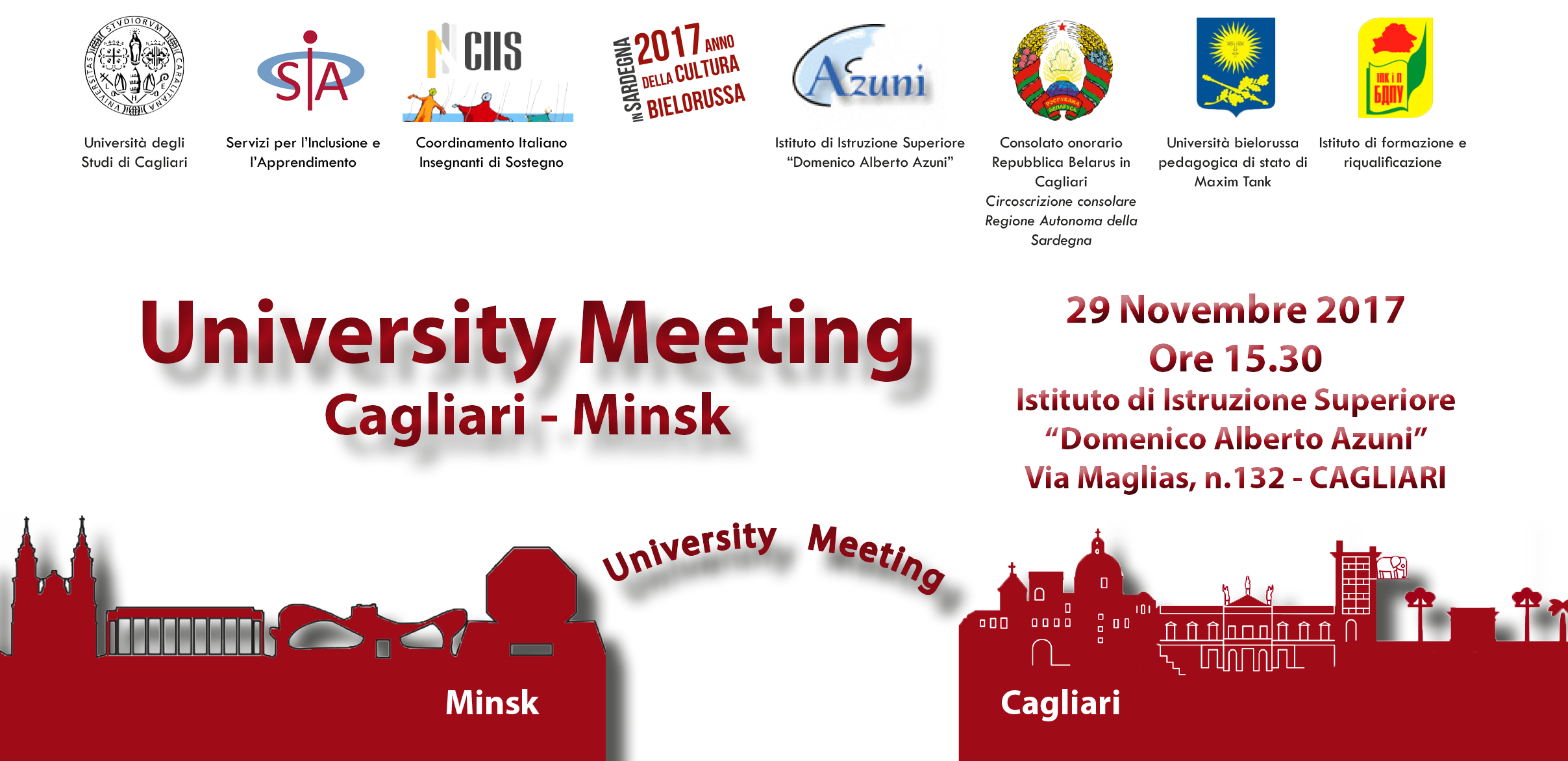 Seminario University Meeting on Inclusion, Cagliari - Minsk - 29 Novembre 2017